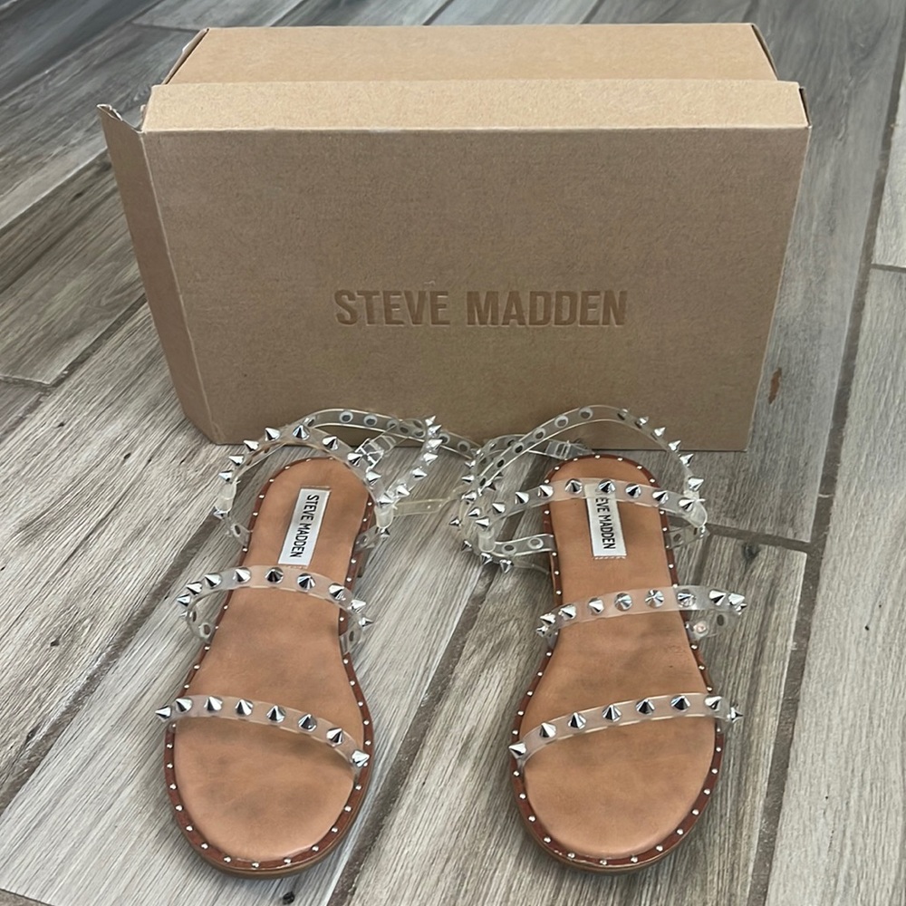 Steve Madden Clear Sandals Size 7